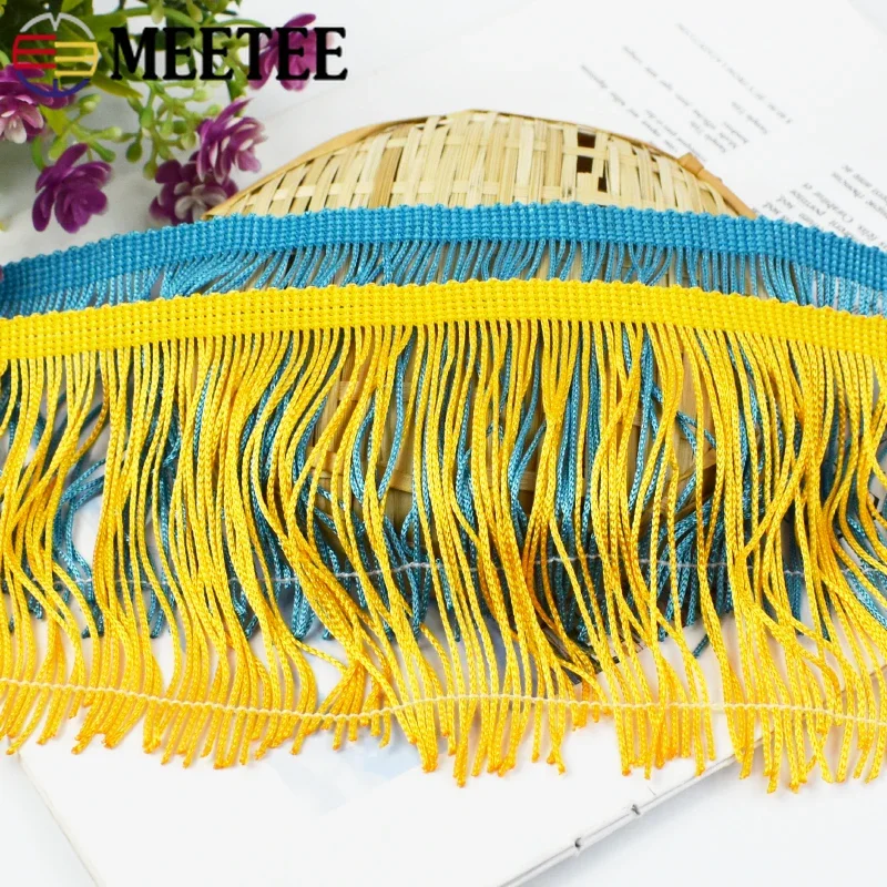5Yards 10-30cm Long Tassel Fringe Lace Trim for Latin Dress Garment Curtain Decorative Fringes Trimming DIY Sewing Accessories