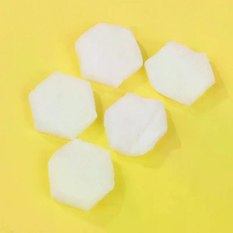 80 pçs pintura remoção esmalte hexágono esponjas de unhas buffer arquivos mudar cor arte do prego gel polonês manicure ferramentas