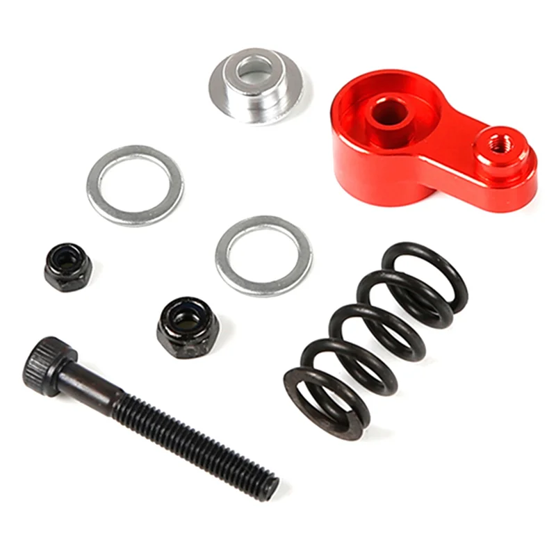 For BAHA CNC Metal Buffer Rocker Arm Kit for 1/5 HPI ROFUN BAHA ROVAN KM BAJA 5B 5T 5SC Rc Car Parts,Red