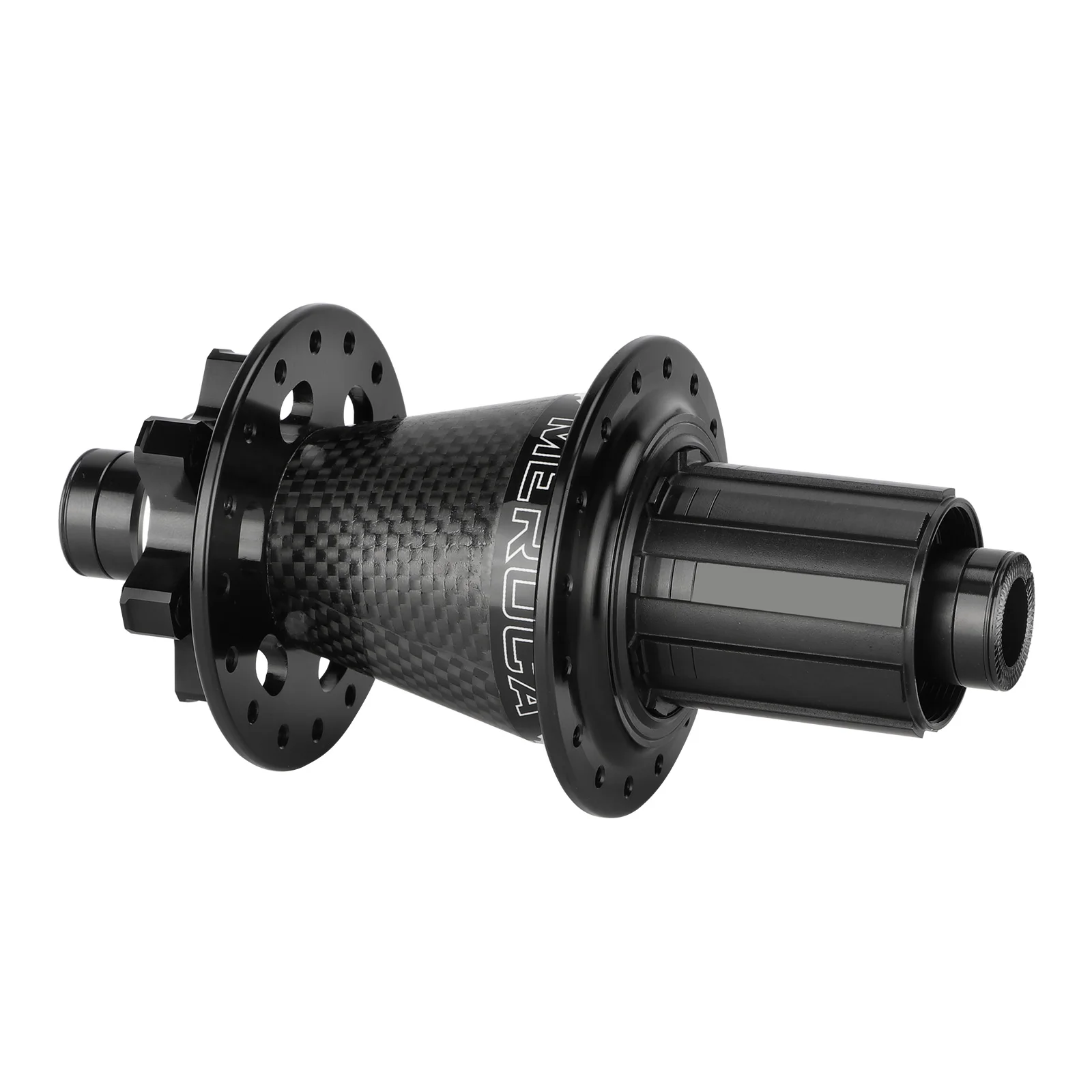 MEROCA Carbon Fiber Bicycle Hub 32 Holes With Barrel Shaft Quick Release Adapter 120 Sound 8/9/10/11 Speed Mountain Bike Hub