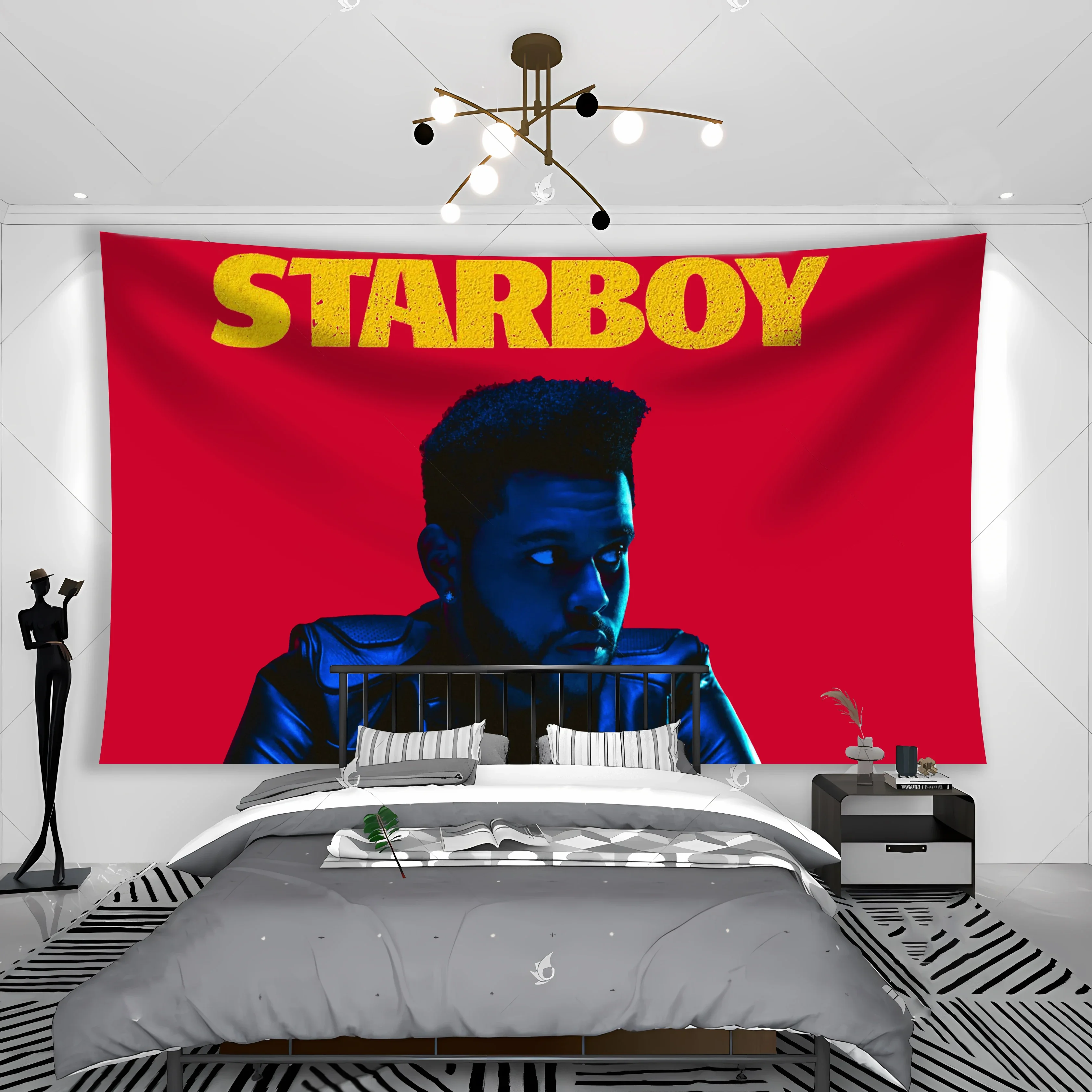 Starboys Tapestry Banners Flag Weekends Popular Electronic Music Clubs Or Room Bedside Decorations