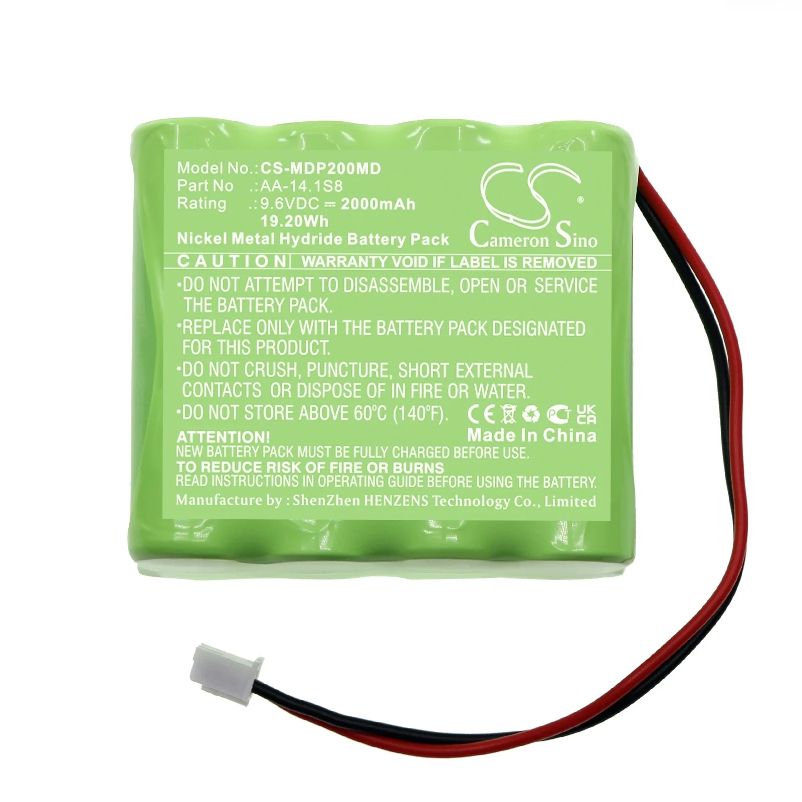 9.6V 2000mAh Medical Battery AA-14.1S8 for Medima P2, P infusion pump +TOOL