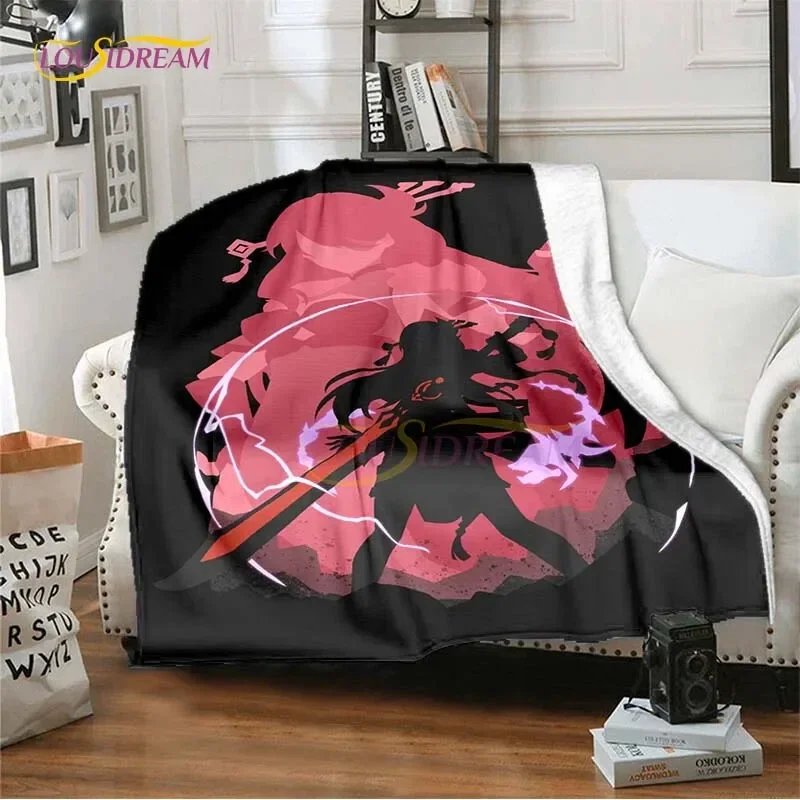 Genshin Impact Beidou Anime Blanket Cover blankets for beds Soft Carpet Warm Bed Sheet Bedspread Bedding Queen Size Room Decor