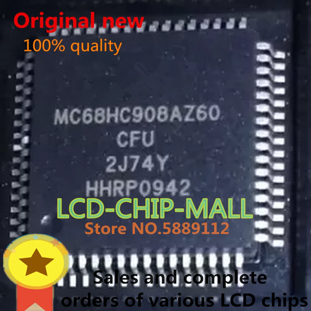 

2PCS MC68HC908AZ60CFU MC68HC908AZ60 68HC908AZ60 QFP64 IC