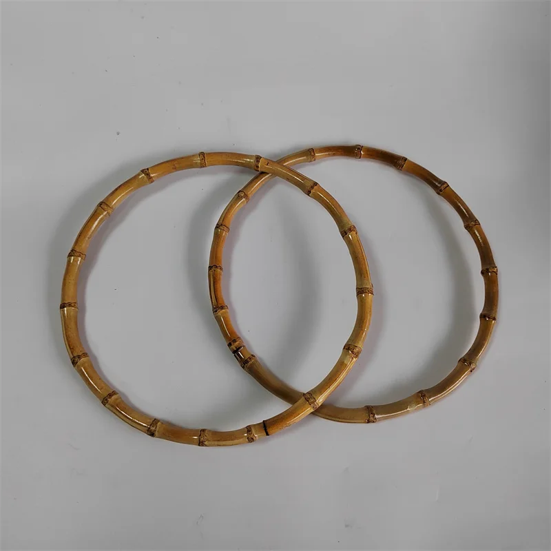 Very Big Large Size Nature Bamboo Purse Frame Handle Wholesale Nice Fashion Rattan Obag Bag Handle Bamboo Handbag Hanger Handle