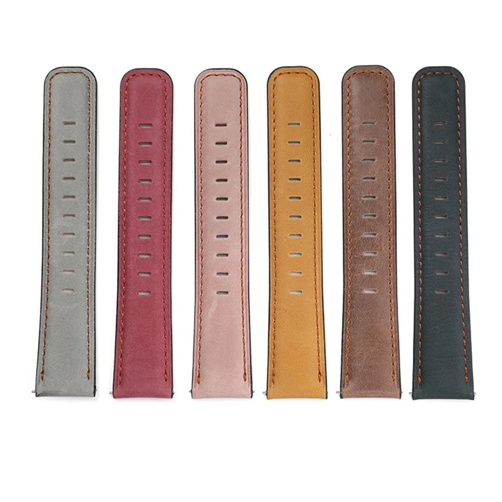 حزام من الجلد للغارمين Forerunner 255 Music Venu Sq 2 سوار ريترو للغارمين مقاربة S12 S42 مظهر كلاسيكي سوار ساعة ذكية