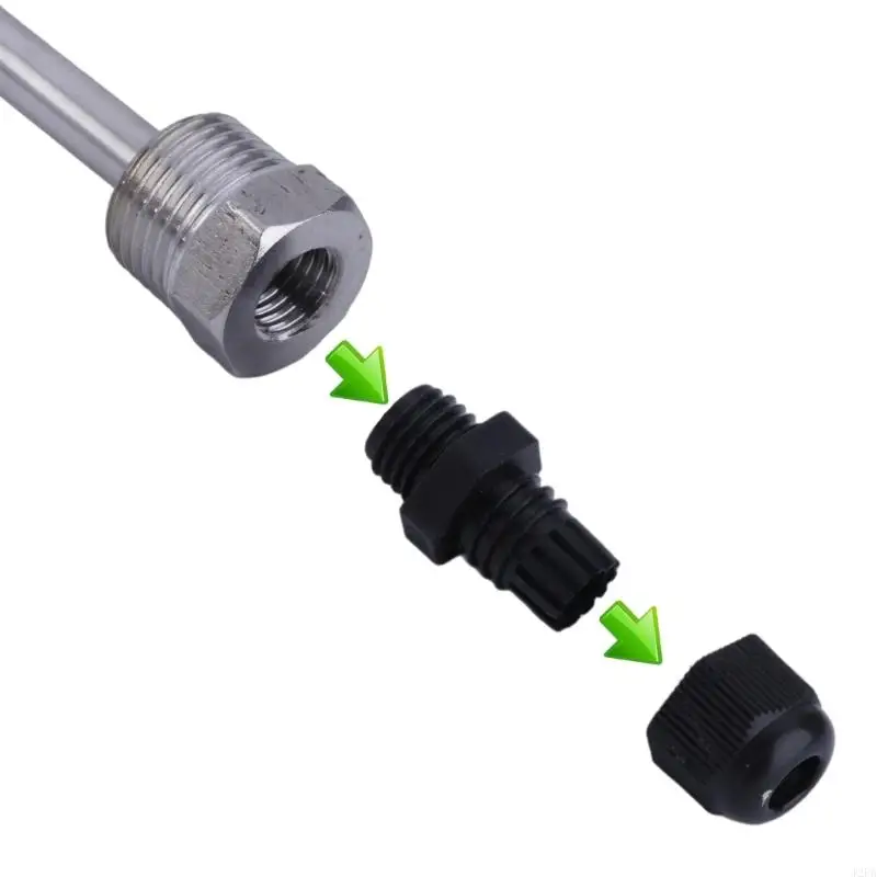 J2FA 1/2Inch không gỉ Thép không gỉ Sleeve cho cảm biến nhiệt độ (8x300mm), chia các ống bảo vệ