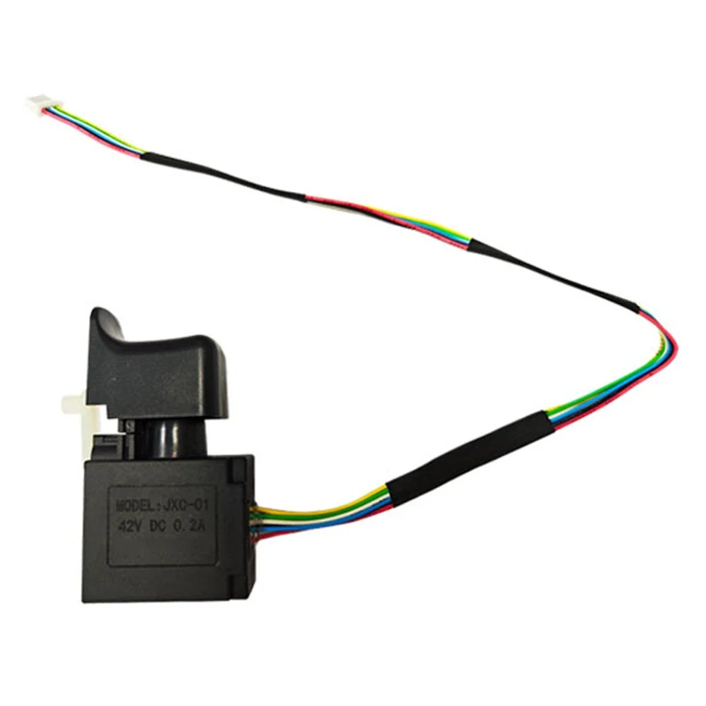 Brushless Electric Hammer Switch 60x33mm, 6-Wire DC Dustproof Speed Control Trigger, Compact, Easy Install Replacement Part