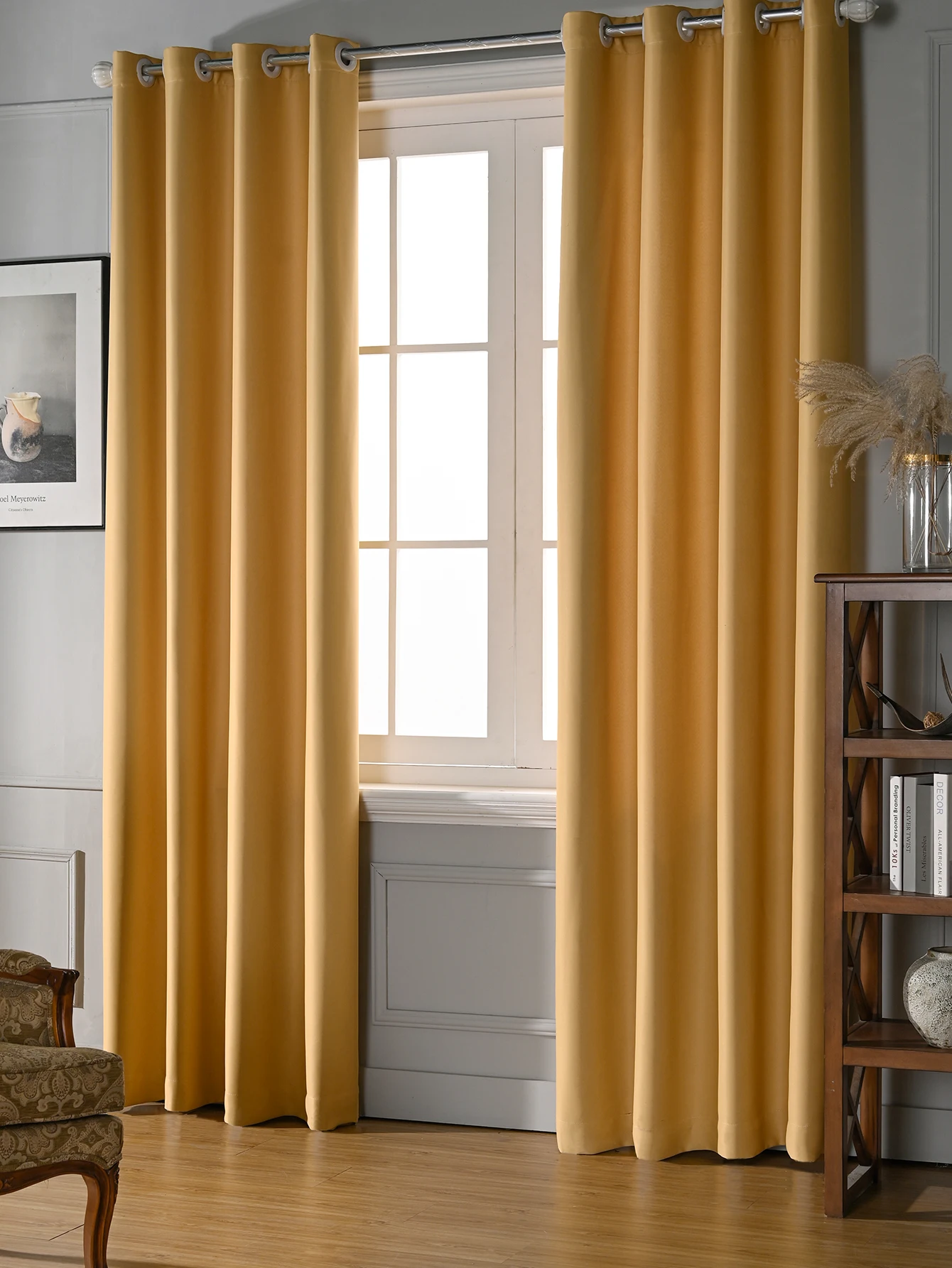 80% Blackout Curtins For Livingroom Bedroom Curtain Full Light Blocking Drapes With Black Backing Thermal Insulated High Shading