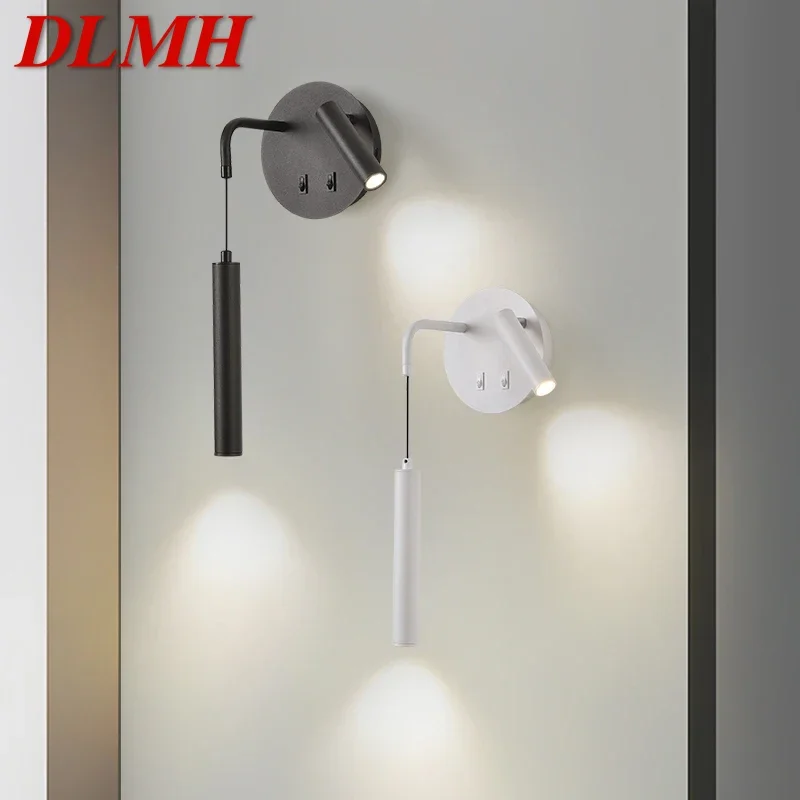 DLMH Contemporary Wall Lamp Indoor Living Room Bedroom Bedside Lamp Nordic Art Hotel Corridor Hallway LED Wall Lamp