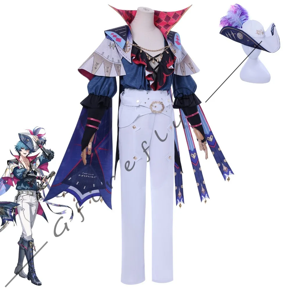 Wuthering Waves Brandt Cosplay-Kostüm, der gleiche Stil der Uniformen, Zubehör, Perücken, Hüte, Halloween-Party, Performance-Kostüme