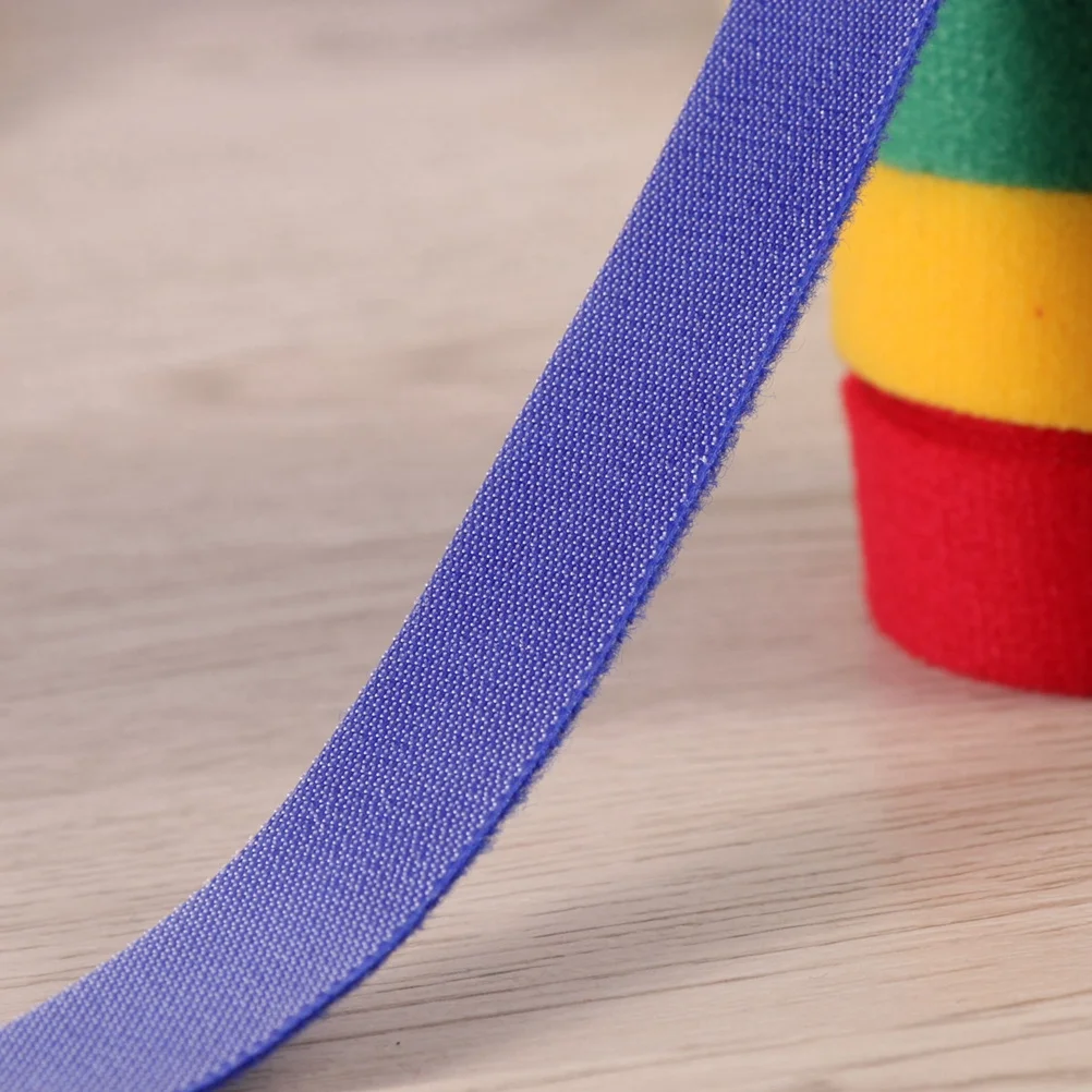 

1M Cable Ties Tape Reusable Hook Loop Wire Straps for Cord Organizer Fastening Home Office Pc USB Power Cables Blue