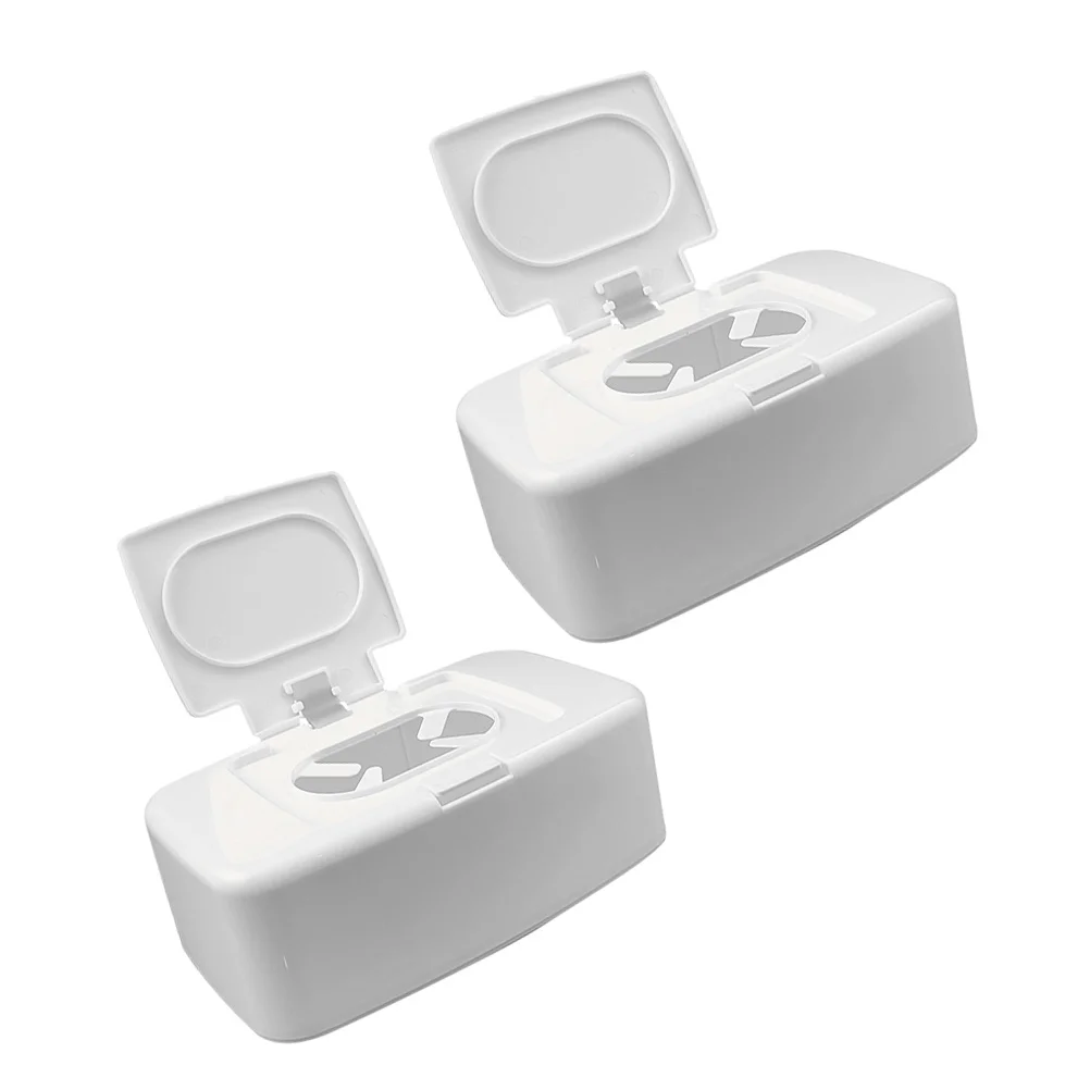 

Wet Wipes Storage Box Tissue Case Container for Baby Dispenser Refillable Portable Holder Household Bathroom Small Plastic
