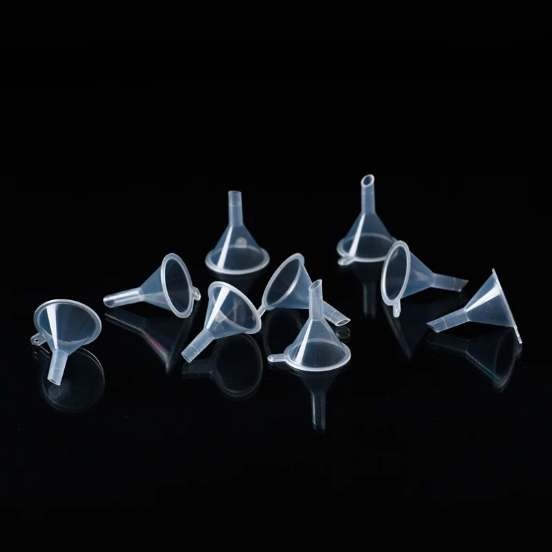 Wholesale 10 pcs/lot Plastic Small mini Funnels For Perfume Liquid Essential Oil Filling Empty Bottle Packing Tool