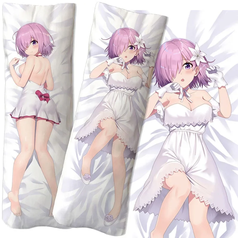 Games FATE Mash Kyrielight figure Equal body hug body pillow pillowcase 2-sided 3D printing bedding DIY two-dimensional sexygift