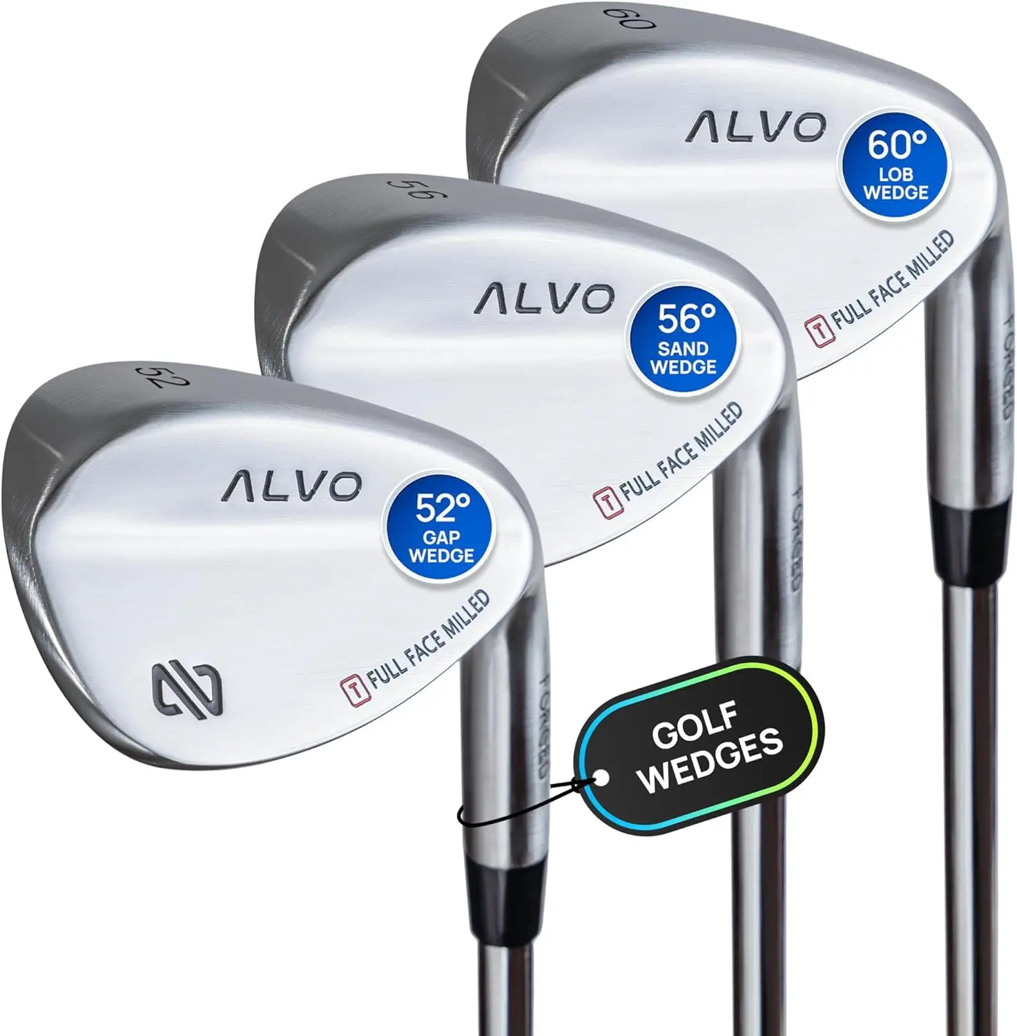 

Wedges 52 56 60 Sets, Wedge Sets Golf, Gap Wedge, Sand Wedge, lob Wedge Golf Club for Men, Right Hand, Premium Grip, M