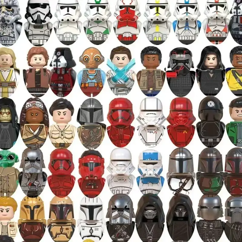 

HEROCROSS STAR WARS Han Solo Luke Skywalker Robot Figure Toy Bricks Assembling Doll Building Blocks Child Present WM971 WM973