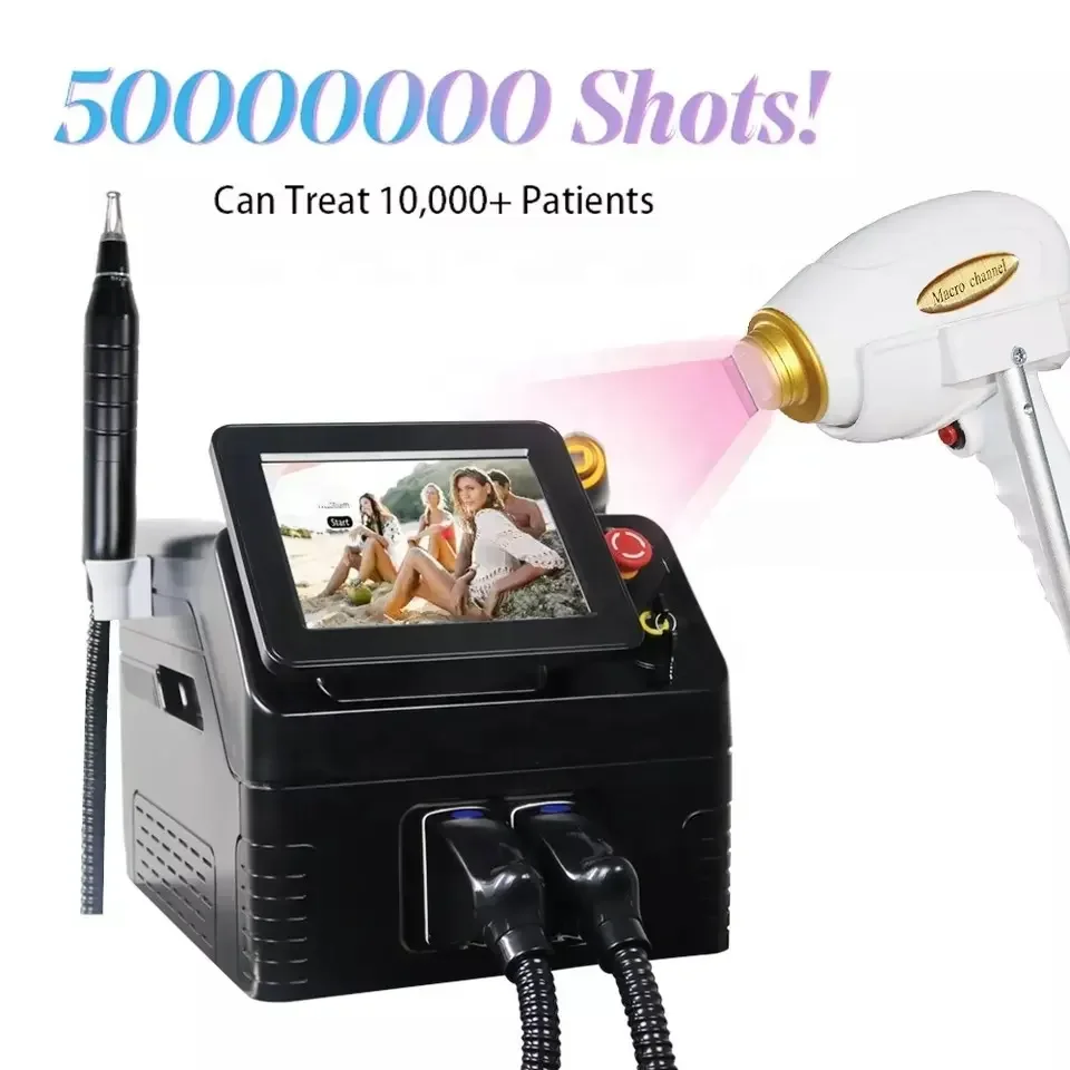 

3-Wavelength 755 808 1064 NM Diode Laser High Power 2000W Platinum Ice Hair Removal Machine picosecond laser tattoo removal