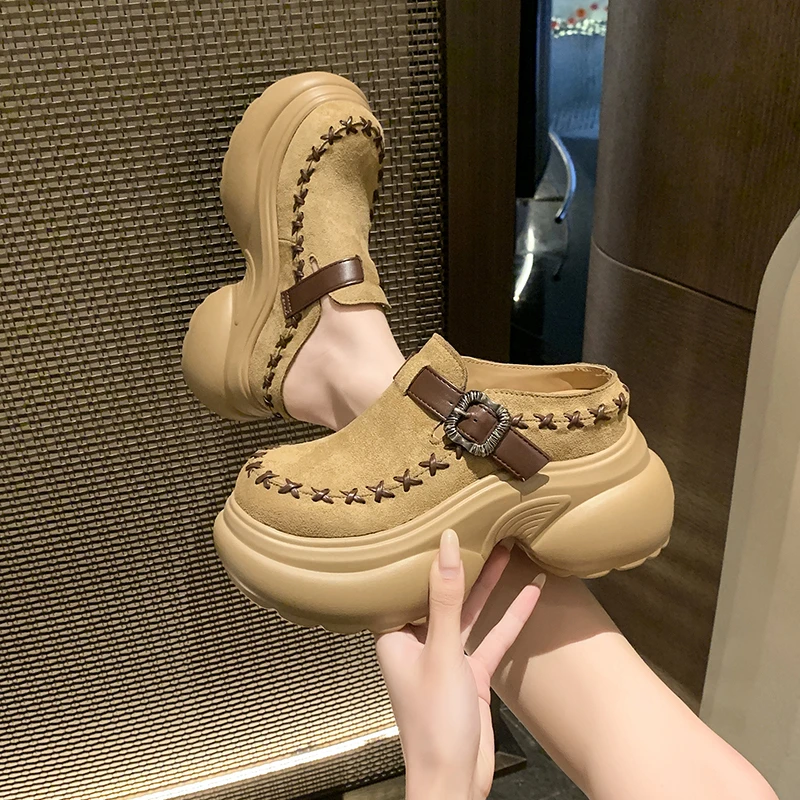 New Women's Suede Hand Stitch - Women'S Shoes Hands Free 评论和价格
