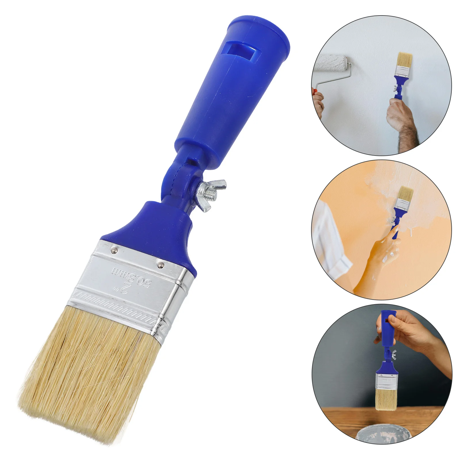

2 Inch Adjustable Paddle Paint Brush Household Flat Tip Paintbrush for Oil Acrylic Stain Walls Furniture Painting Tools Art
