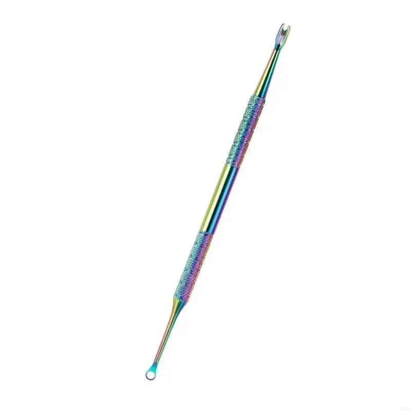 270A Pusente cutícula acero inoxidable, Pushers uñas Regalos eliminación cutículas doble finalización