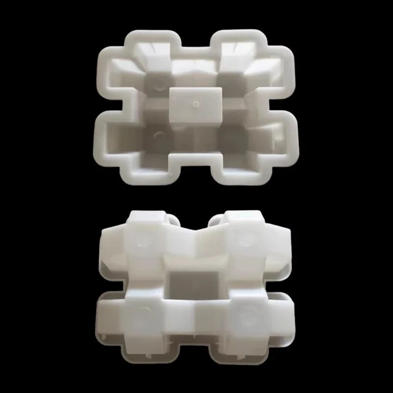 Well Shaped Brick Plastic Cement Mold Specification 25X19X8 Thickened Grass Planting Brick Parking Lot Surface Well Shaped Brick view 4