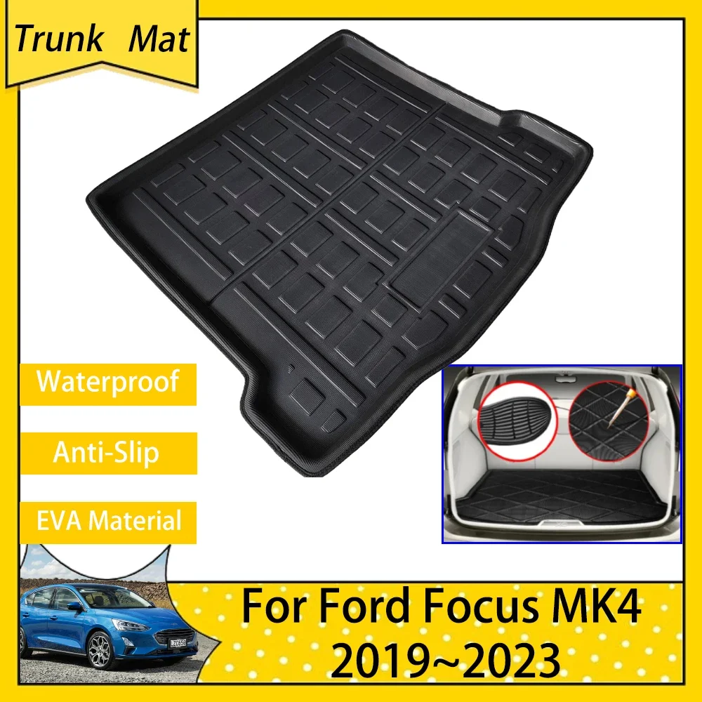 

Car Trunk Mats for Ford Focus 4 MK4 Hatchback Sedan C519 2019 2020 2021 2022 2023 Rear Boot Cargo FLoor EVA Carpet Accsesories