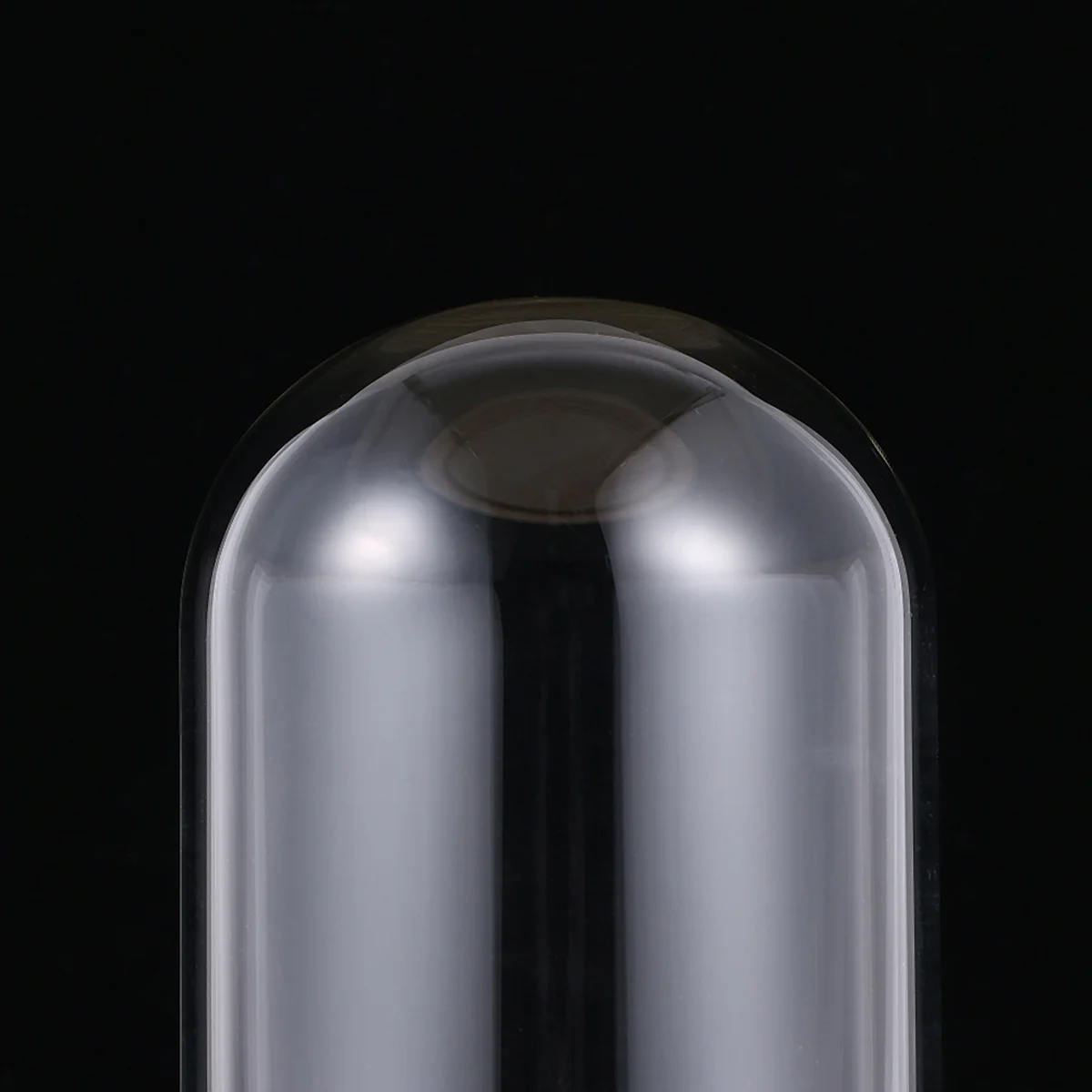 

Eternal Flower Glass Dome 10x14cm Transparent Dustproof Cover Wooden Base Portable Display Case for DIY Craft Valentine Present