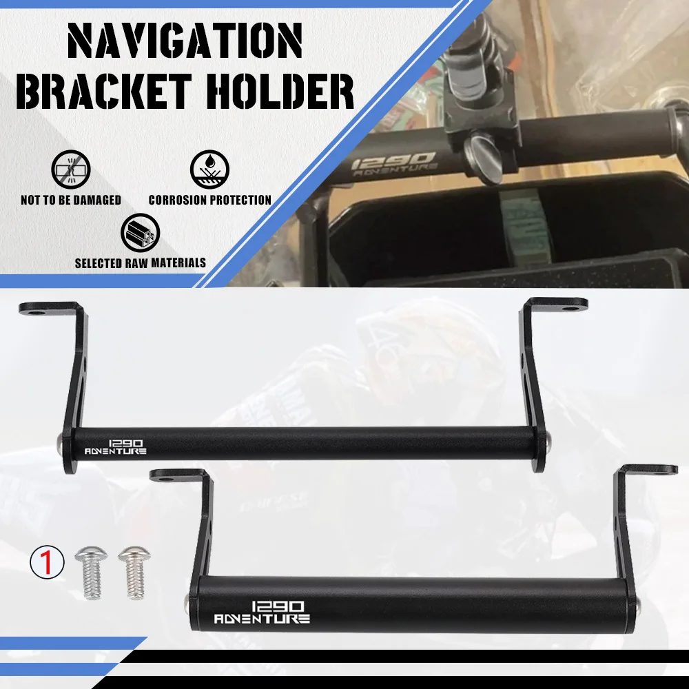 

12MM/22MM For 1290 Super Adventure S R ADV 2017-2024 2025 Motorcycle GPS Smart Phone Navigation Mounting Bracket Adapter Holder