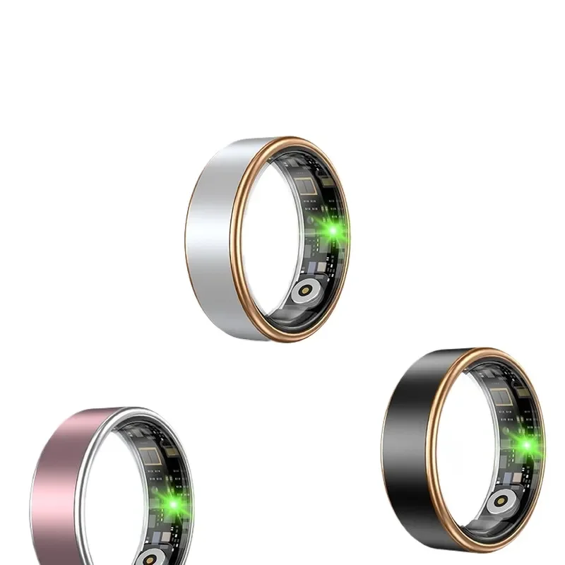 Smart Ring Heart Rate Monitor HRV Blood Oxygen Sleep Tracker Period Health Sports Fitness Wearable Device for Men Women