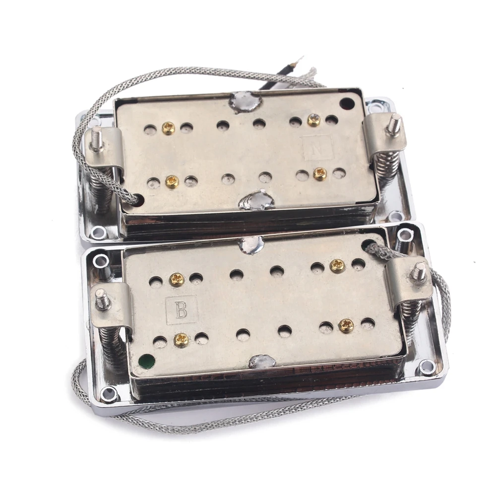 

2pcs Guitar Humbucker Pickups Set Alloy Copper Neck Bridge Pickup Covers For Electric Guitars Mounting Screws Included Guitar
