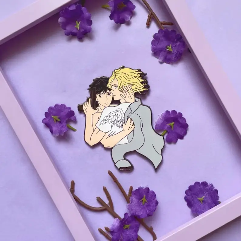 Yakuza BL couples hard enamel pins