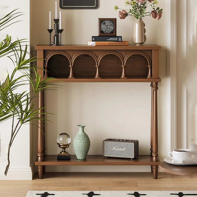 

Mid Century Chinese Style Console Tables Chic Elegant Trendy Classic Console Tables Retro Glamour Console Meuble Furniture