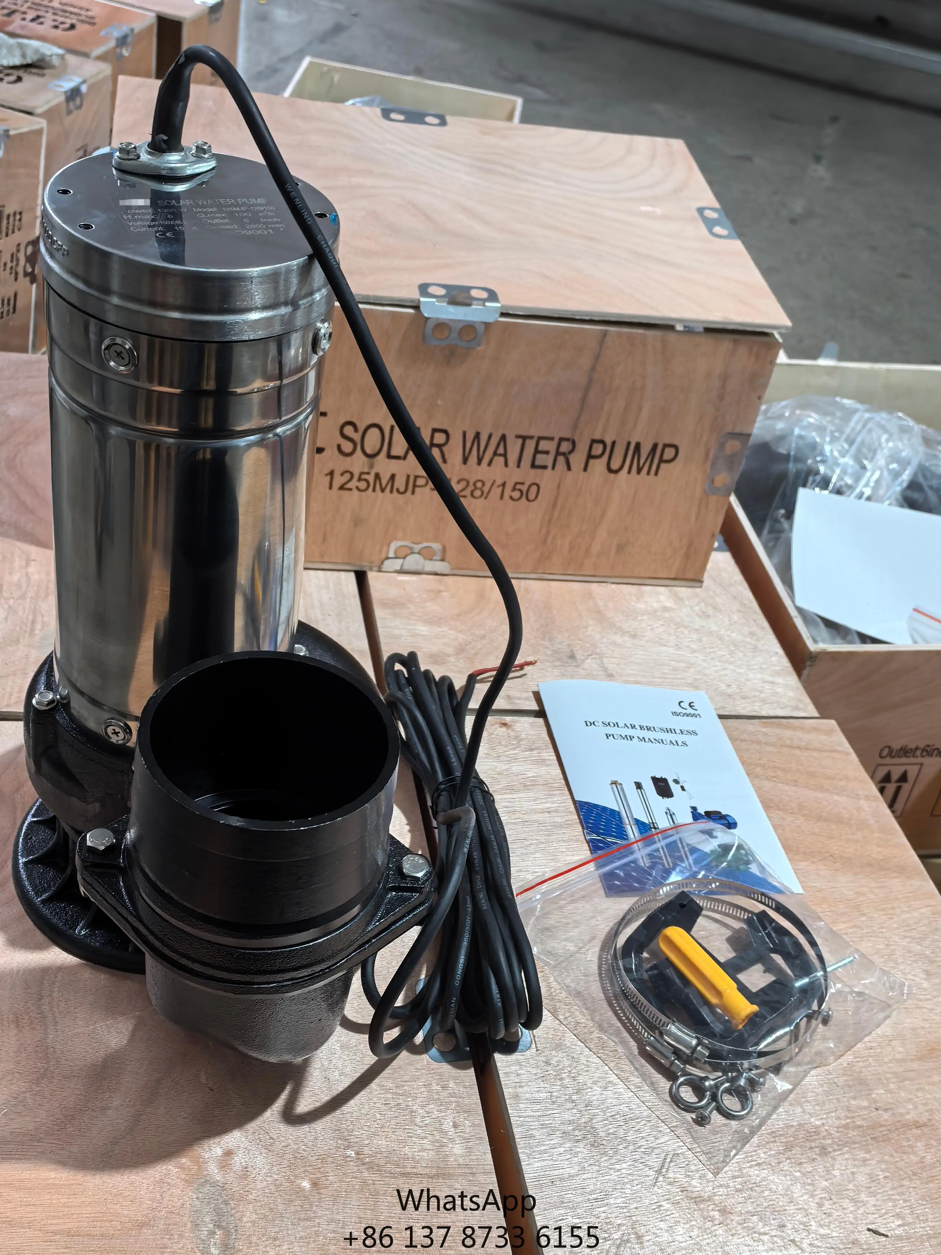 2026 5Inches 100m³/h 1hp Submersible Water Pump Solar Water Pump Solar 800W Stainless Steel For Agriculture Irrigation