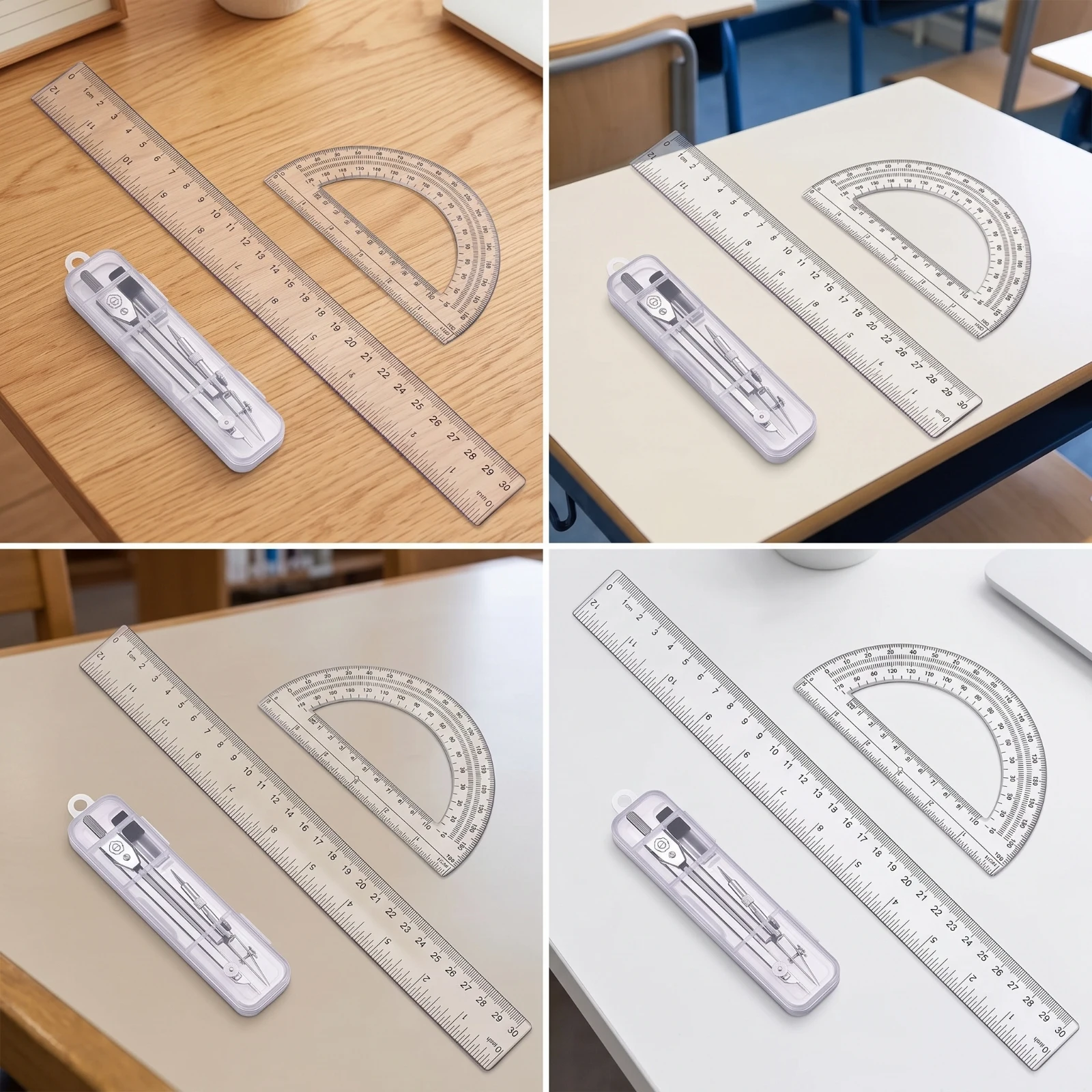 Geometry Set with Case Adjusta - Compass Geometry Set 评论和价格