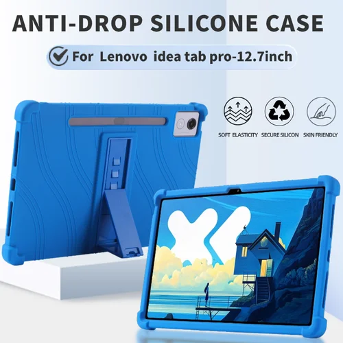 Para Lenovo idea tab pro 12,7 Tablet cubierta a prueba de golpes Xiaoxin Pad Pro 12,7 TB373FU TB375FC soporte de silicona suave carcasa protectora