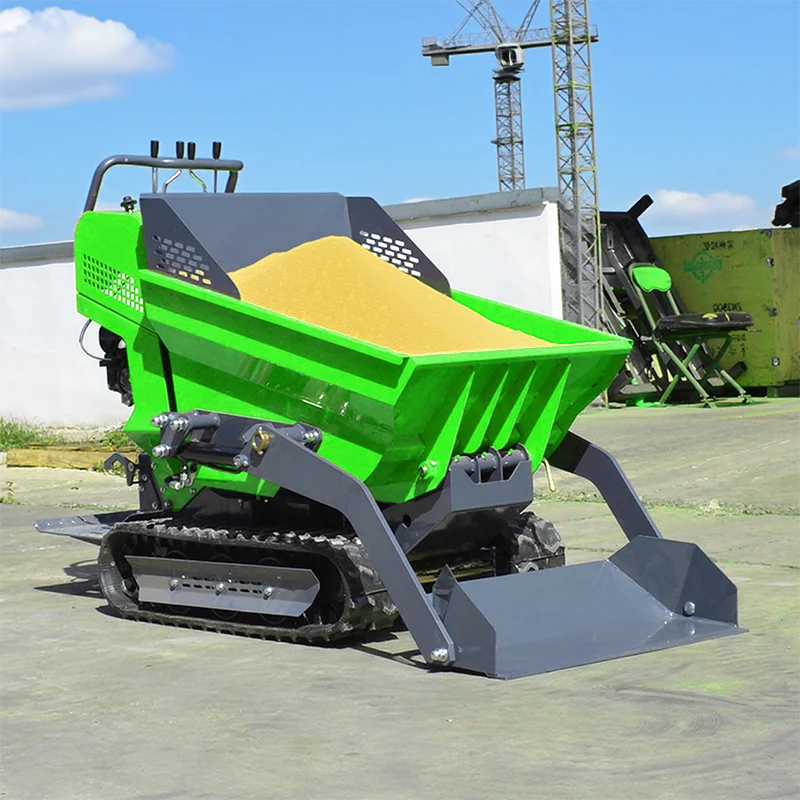 

Customized small tracked dump truck, manual hydraulic dump truck, small dump truck for sale
