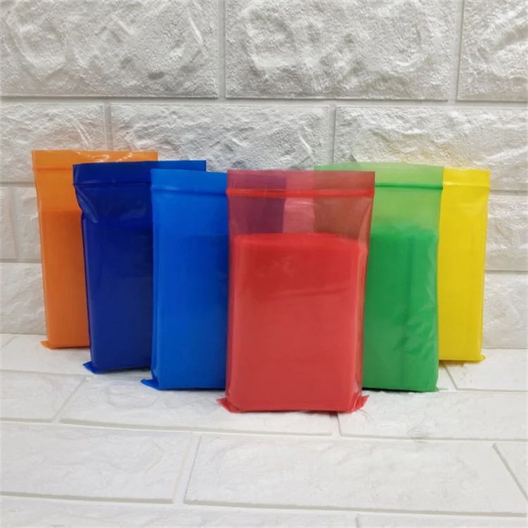 100PCS Thick Colorful PE Ziplock Packaging Bag Reclosable Spice Key Snack Jewelry Hardware Screw Photos Battery Storage Pouches