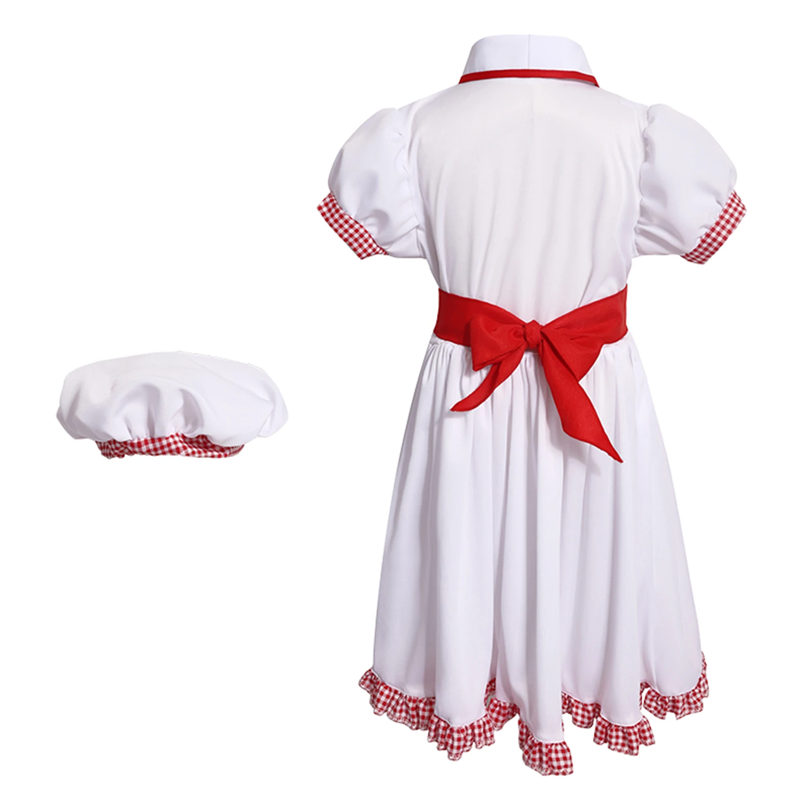 Kids Girls Boys Kitchen Cooking Uniform Chef Costume Hallloween Cosplay Play House Performance Outfit Cook Shirt Dress Apron Set