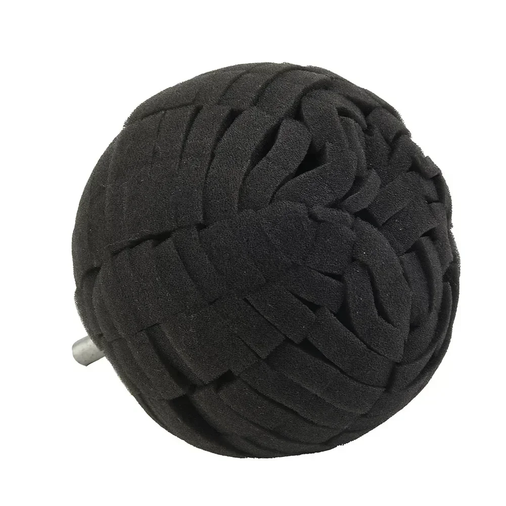 3 Inch 80mm Buffing Polishing Ball Finishing Pad Buffer For Car Polishing Foam Polishing Ball Foam With Drilling Adapter