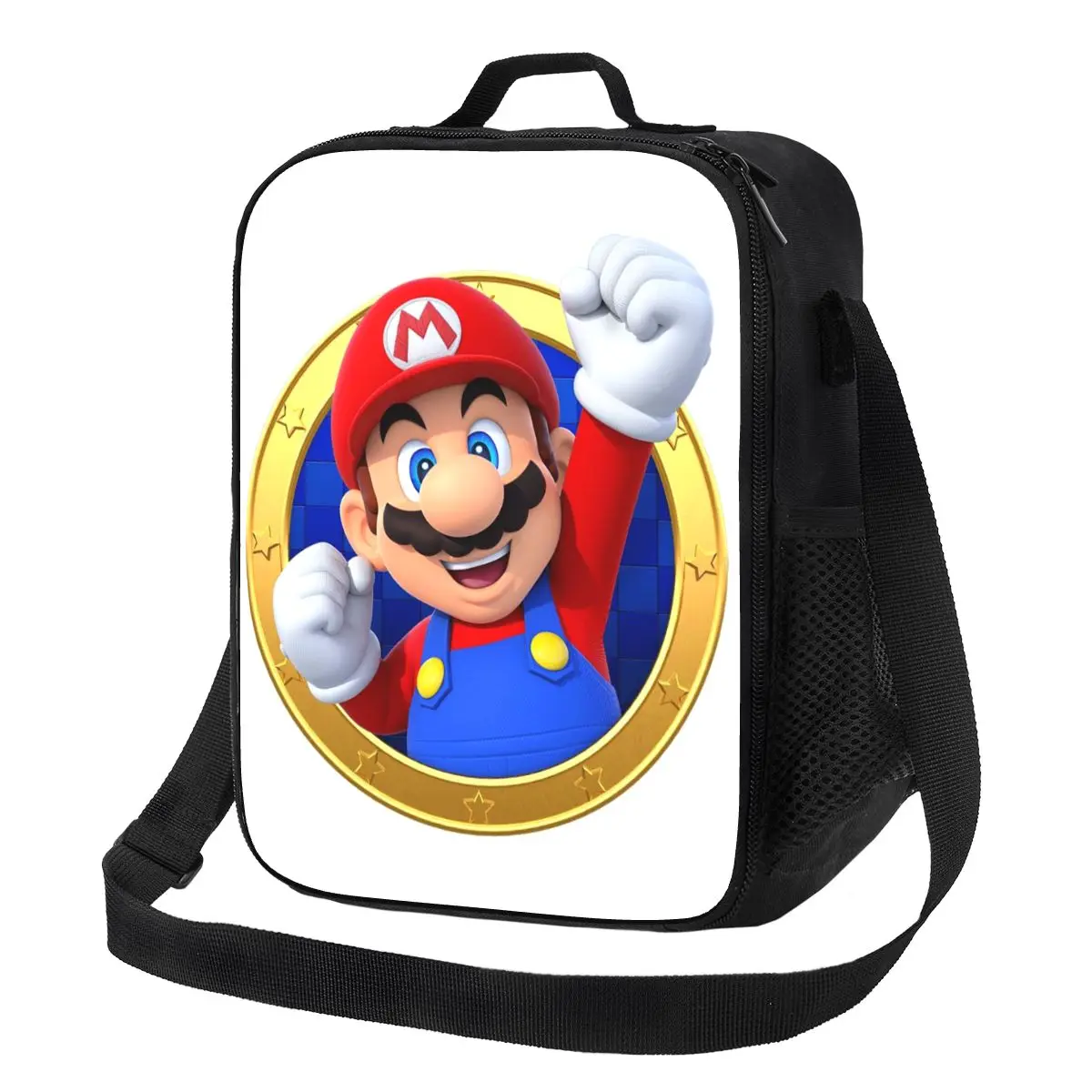 

Термосумка для обедов Custom M-Marioed Game для женщин, изолированная, для пляжа, кемпинга, путешествий