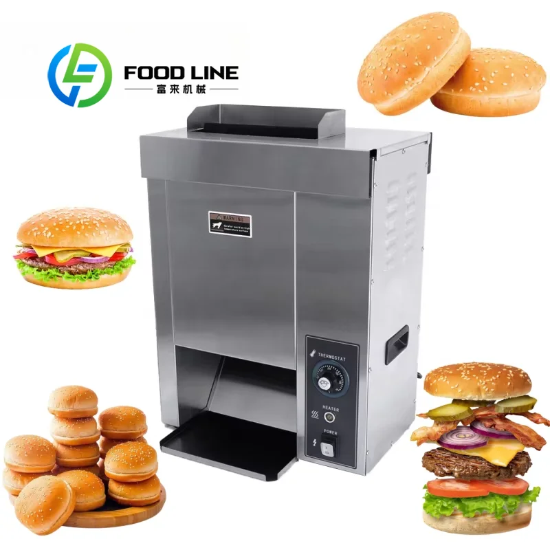 Commercial Hamburger Toaster Built With Vertical Conveyor Design Same As Vertical Conveyor Bun Toaster Saves Counter Space