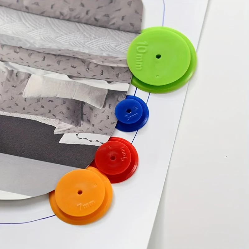 12pcs sewing scanning wheel - suitable for manual sewing and patchwork production, durable marking ruler, random color