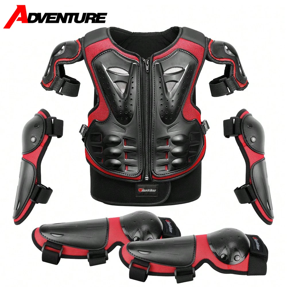 

Children's Motorbike Protective Armor Outdoor Sports Chest And Back Protection Kid's Skiing Extreme Sports Protective Armor