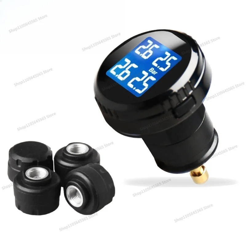 Built in S3 Car Wireless Tire Pressure Monitoring System, Car Temperature and Voltage, Tire Interior