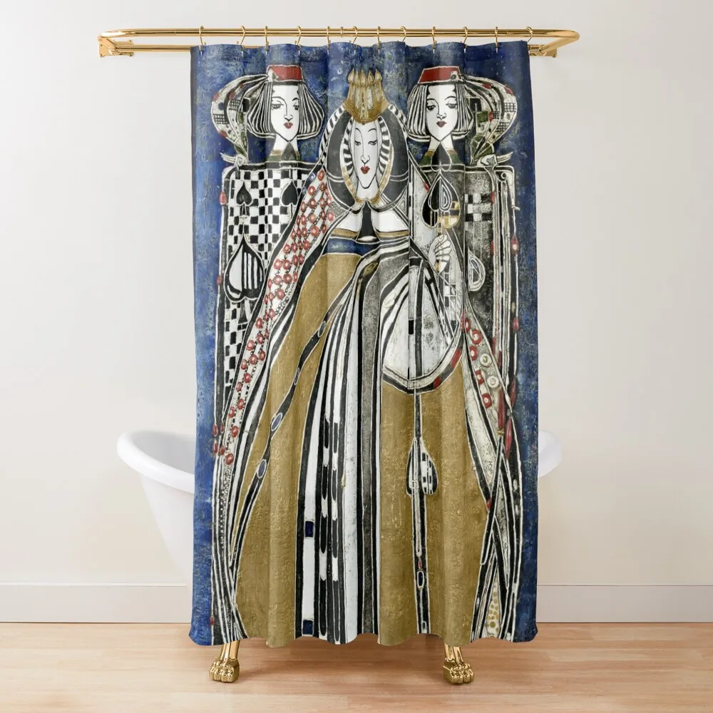 

The Queen of Spades Margaret Macdonald Mackintosh Shower Curtain For Bathroom Modern Bathroom Accessories Curtain