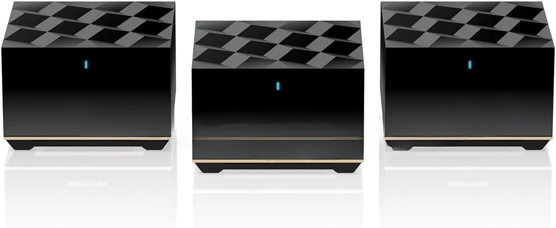 نظام WiFi 6E شبكي للمنزل بالكامل ثلاثي الموجات (MK93S) - جهاز توجيه + 2 موسعات قمر صناعي - سرعة 5.7 جيجابت في الثانية - تغطية تصل إلى 700 متر مربع. قدم