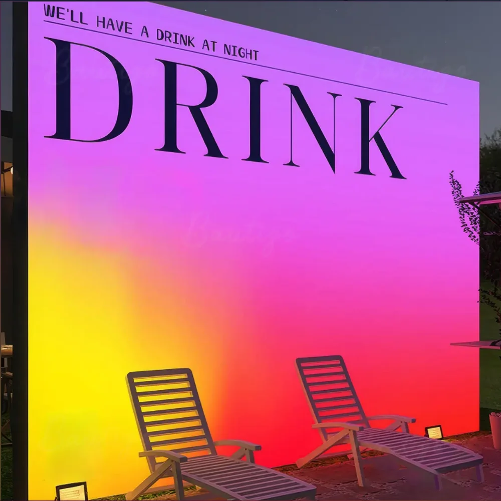 Custom Light Box Sign RGB Light Box For Live Room Decor Illuminated Signage for Business Advertising Light Box