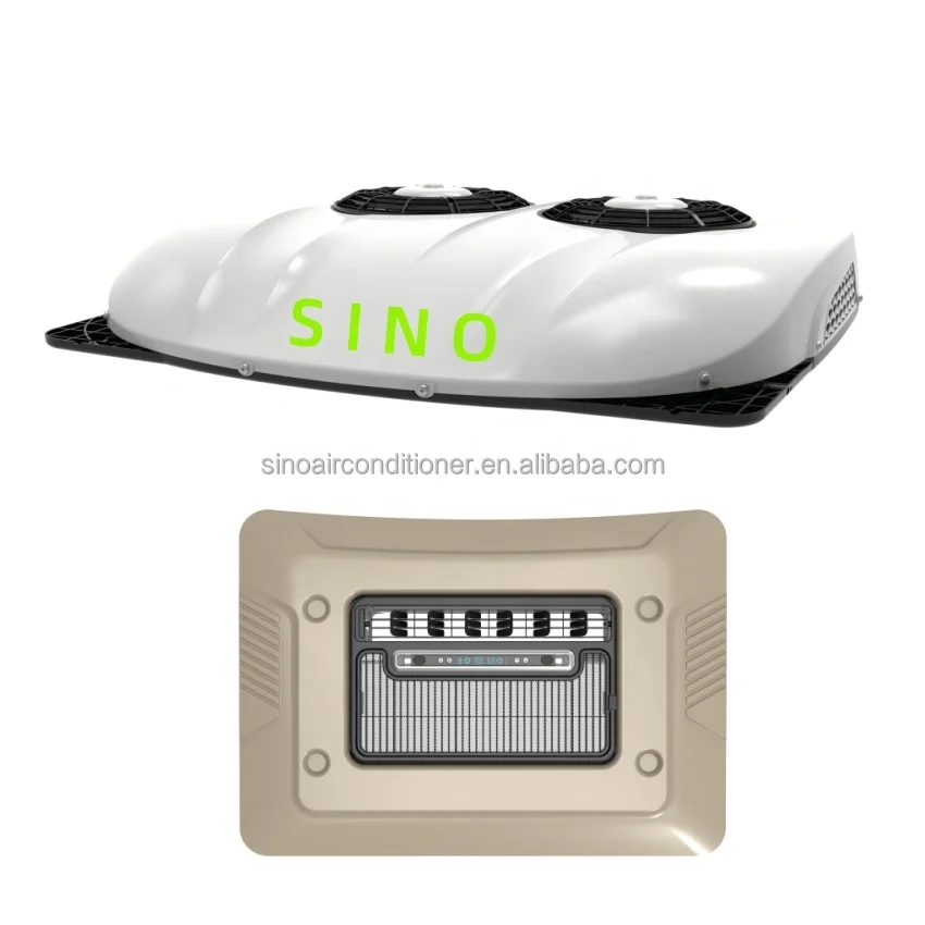 كابينة السيارة 12 فولت 24 فولت شاحنة تكييف كهربائي مكيف هواء على السطح للشاحنة