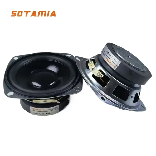 SOTAMIA 2 uds altavoz impermeable de 3 pulgadas 8 Ohm 15W altavoz de potencia de graves de rango medio altavoz Hifi sonido de música Audio Home Theater